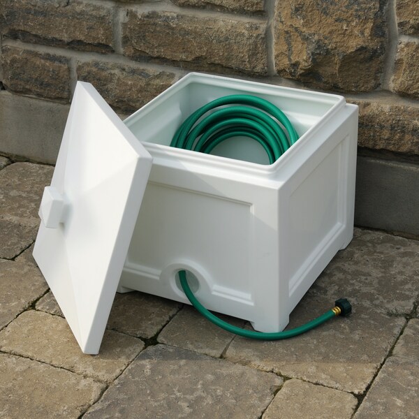 Fairfield Garden Hose Bin - White